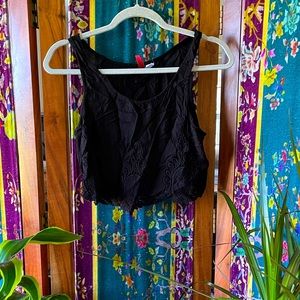 H&M Divided crotchet crop tank - Size S